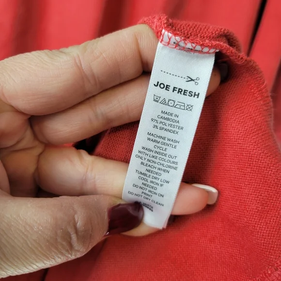 GUC Jillian Harris x Joe Fresh Rustic Orange Sweater Dress Size Large - Picture 7 of 7